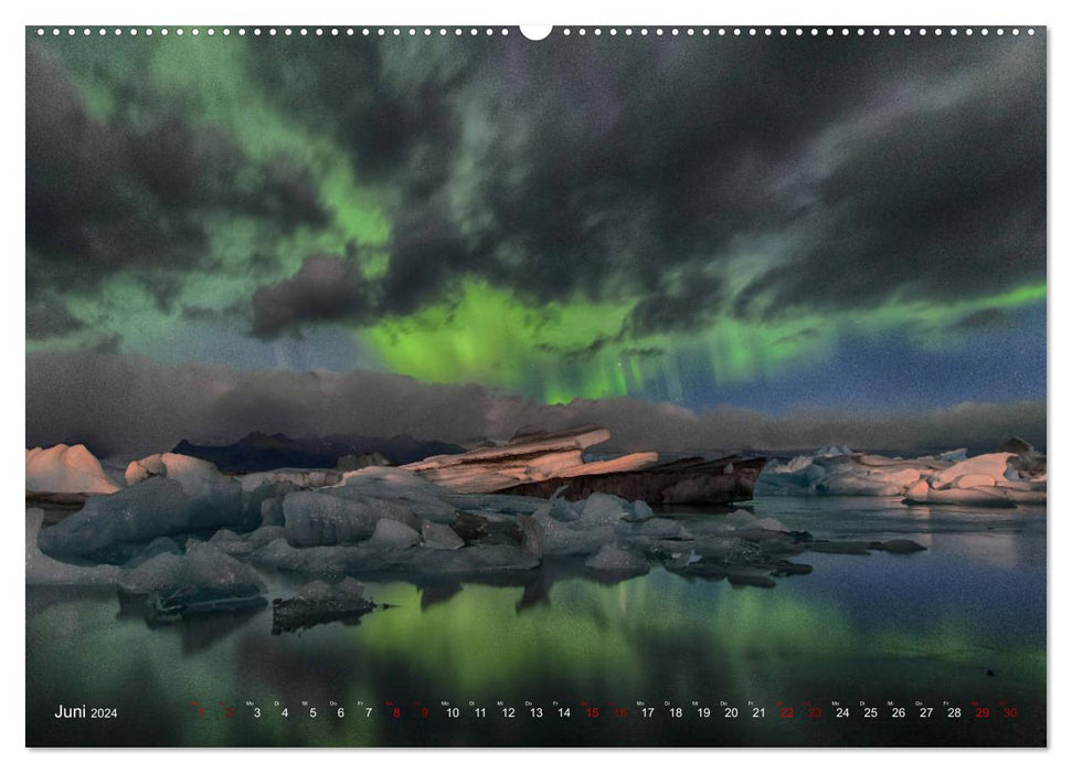 The fascination of the northern lights (CALVENDO wall calendar 2024) 