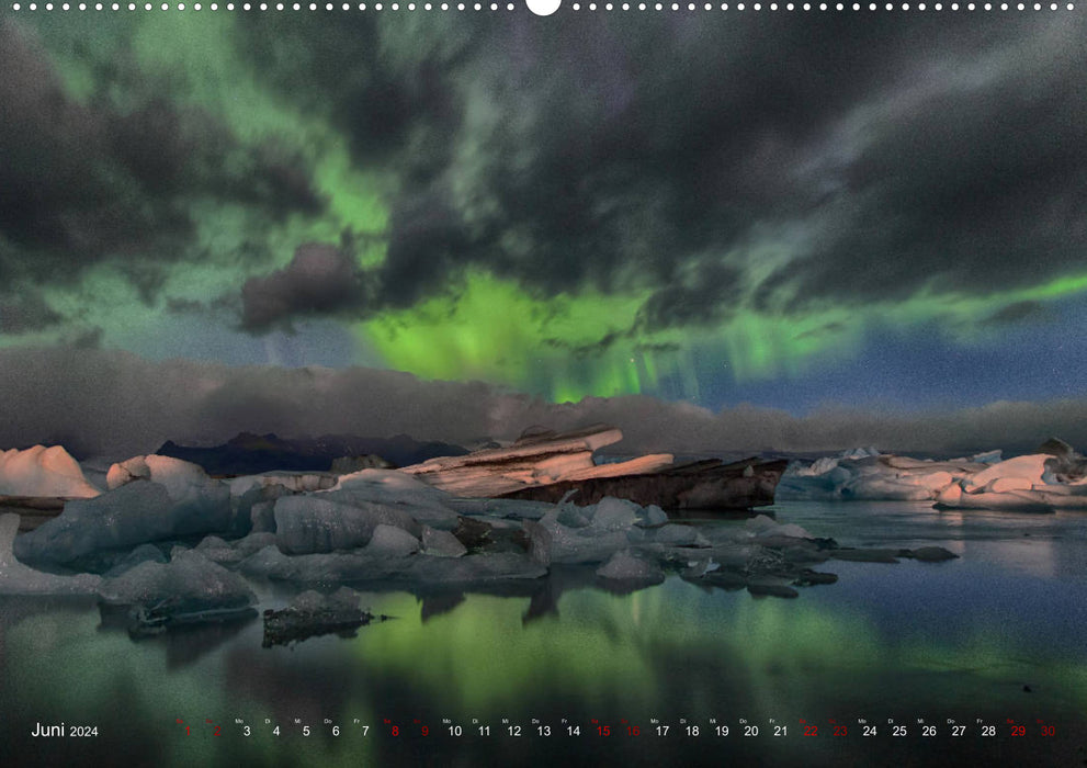 Fascination avec les aurores boréales (Calvendo Premium Wall Calendar 2024) 