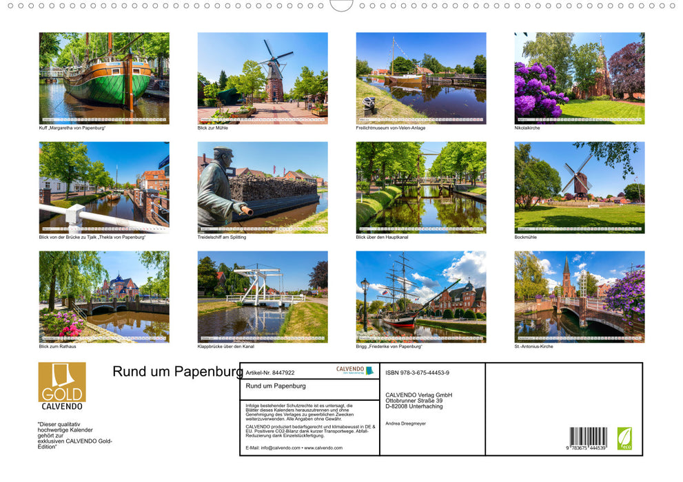 Rund um Papenburg (CALVENDO Wandkalender 2024)