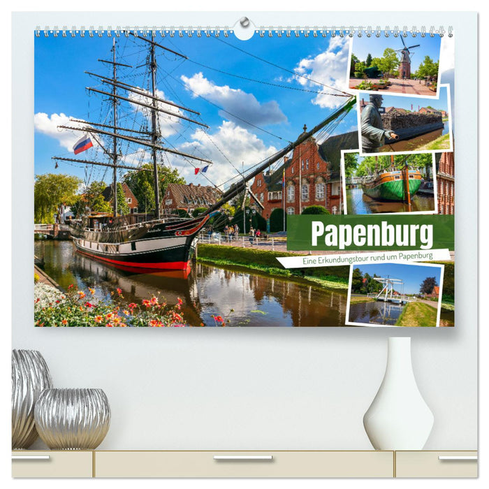 Rund um Papenburg (CALVENDO Premium Wandkalender 2024)