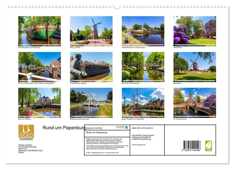 Rund um Papenburg (CALVENDO Premium Wandkalender 2024)