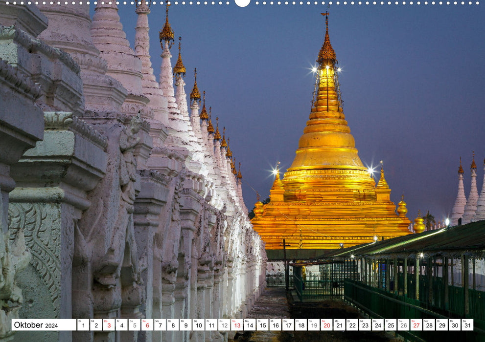 Wunderbares Myanmar (CALVENDO Wandkalender 2024)