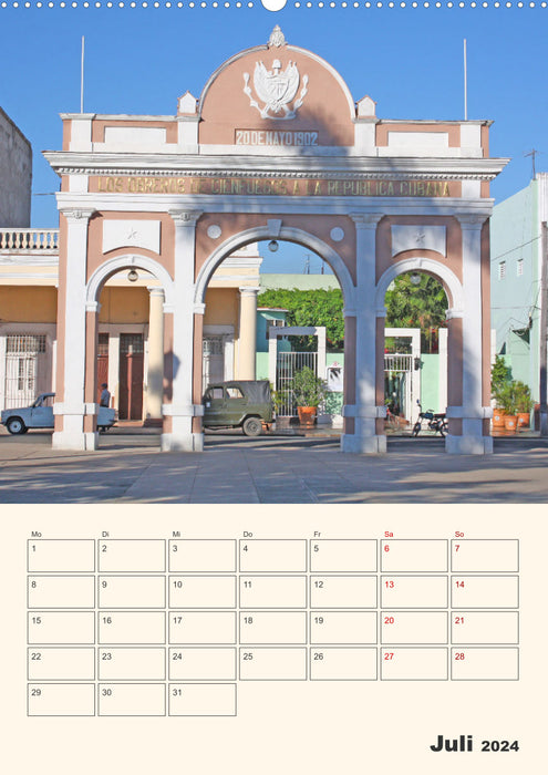 Cuba - île paradisiaque des Caraïbes (calendrier mural CALVENDO 2024) 