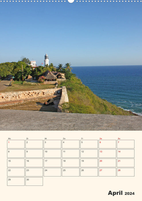 Kuba - Inselparadies in der Karibik (CALVENDO Premium Wandkalender 2024)