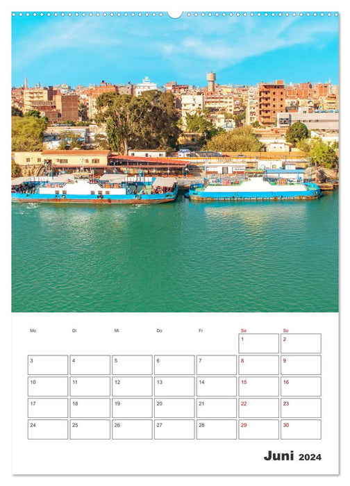 Suez Canal - Vacation Planner (CALVENDO Wall Calendar 2024) 