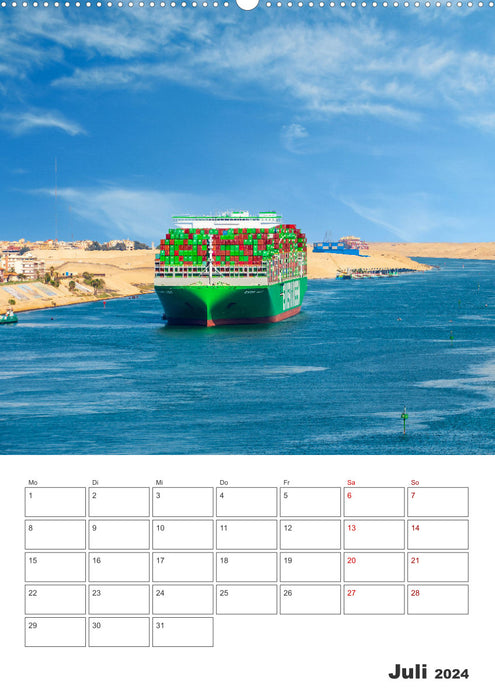 Suezkanal - Urlaubsplaner (CALVENDO Wandkalender 2024)