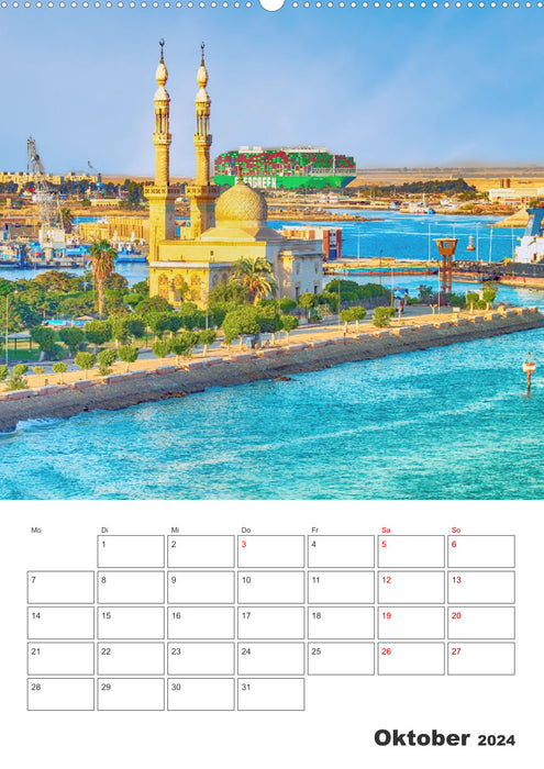 Canal de Suez – Agenda de vacances (Calvendo Premium Wall Calendar 2024) 