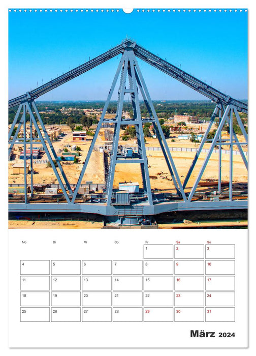 Suezkanal - Urlaubsplaner (CALVENDO Premium Wandkalender 2024)