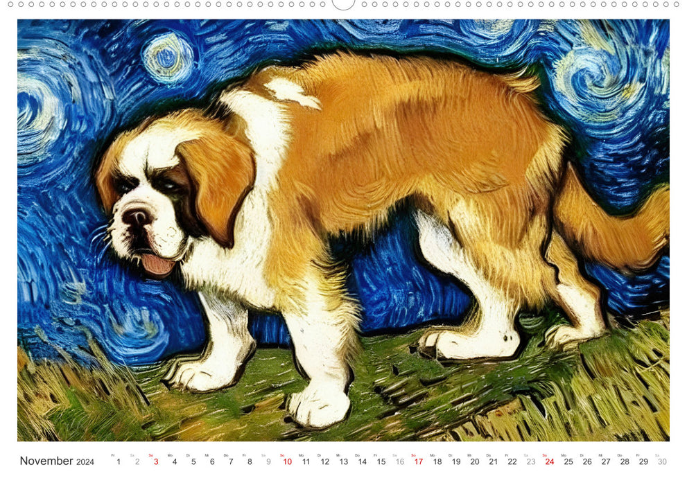 Art canin (Calendrier mural CALVENDO 2024) 