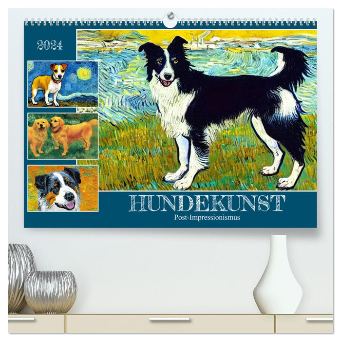 Dog art (CALVENDO Premium Wall Calendar 2024) 