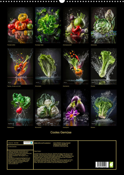 Légumes frais (Calendrier mural CALVENDO 2024) 