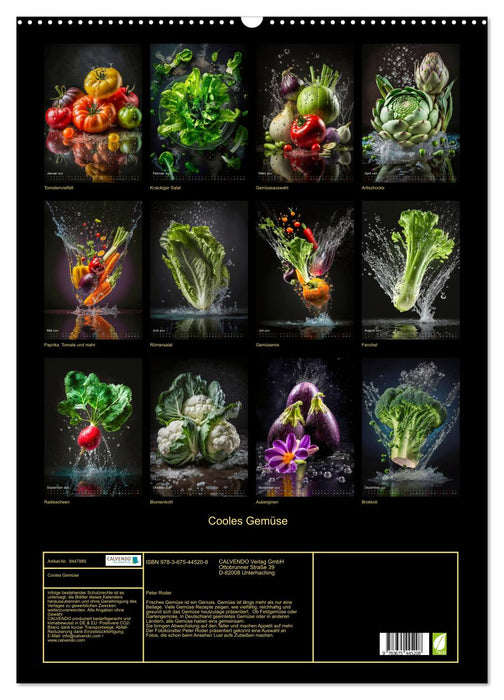 Cooles Gemüse (CALVENDO Wandkalender 2024)