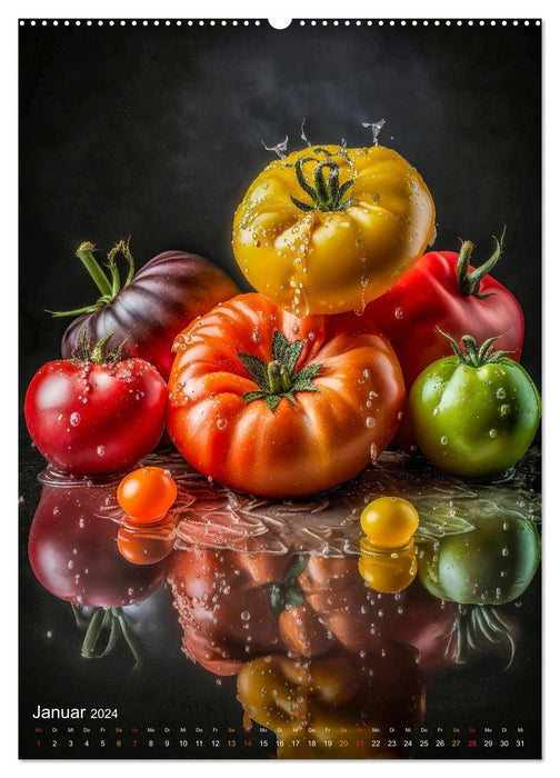 Cool vegetables (CALVENDO wall calendar 2024) 