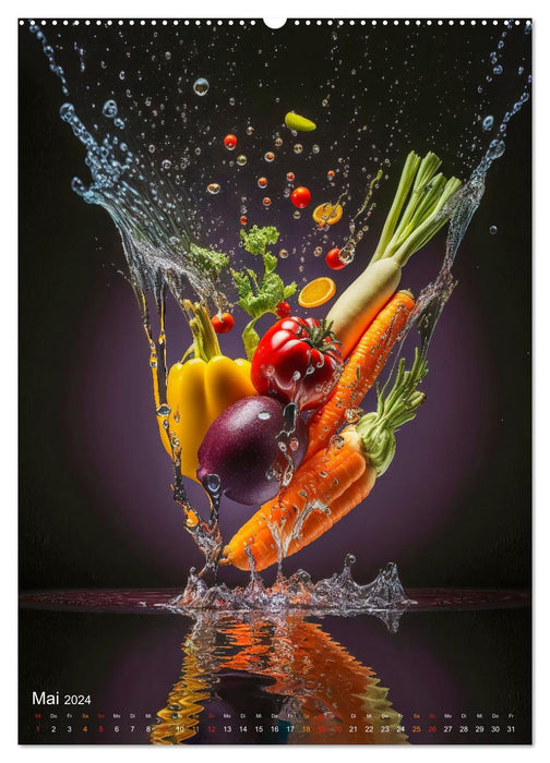 Cooles Gemüse (CALVENDO Premium Wandkalender 2024)