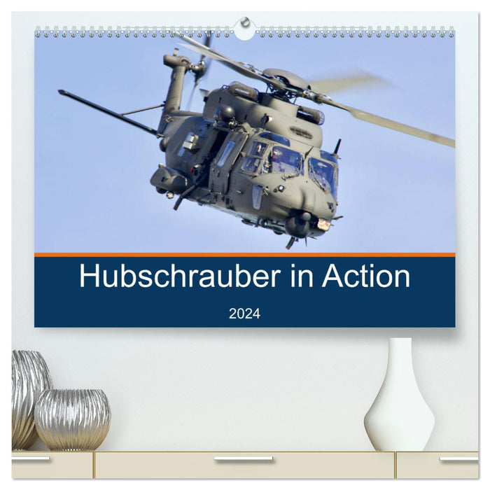 Hubschrauber in Action (CALVENDO Premium Wandkalender 2024)