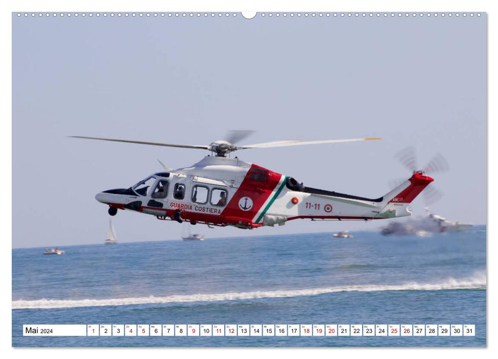 Hubschrauber in Action (CALVENDO Premium Wandkalender 2024)