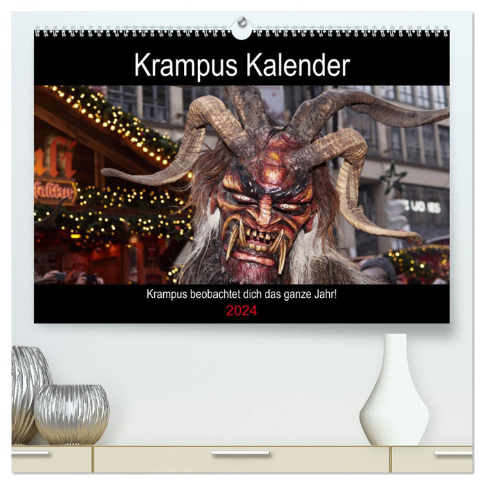 Krampus Kalender 2024 (CALVENDO Premium Wandkalender 2024)