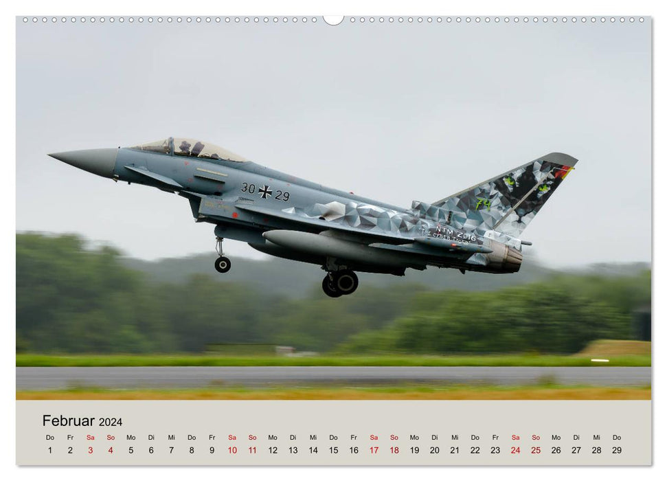 Kampfjet Eurofighter Typhoon (CALVENDO Premium Wandkalender 2024)