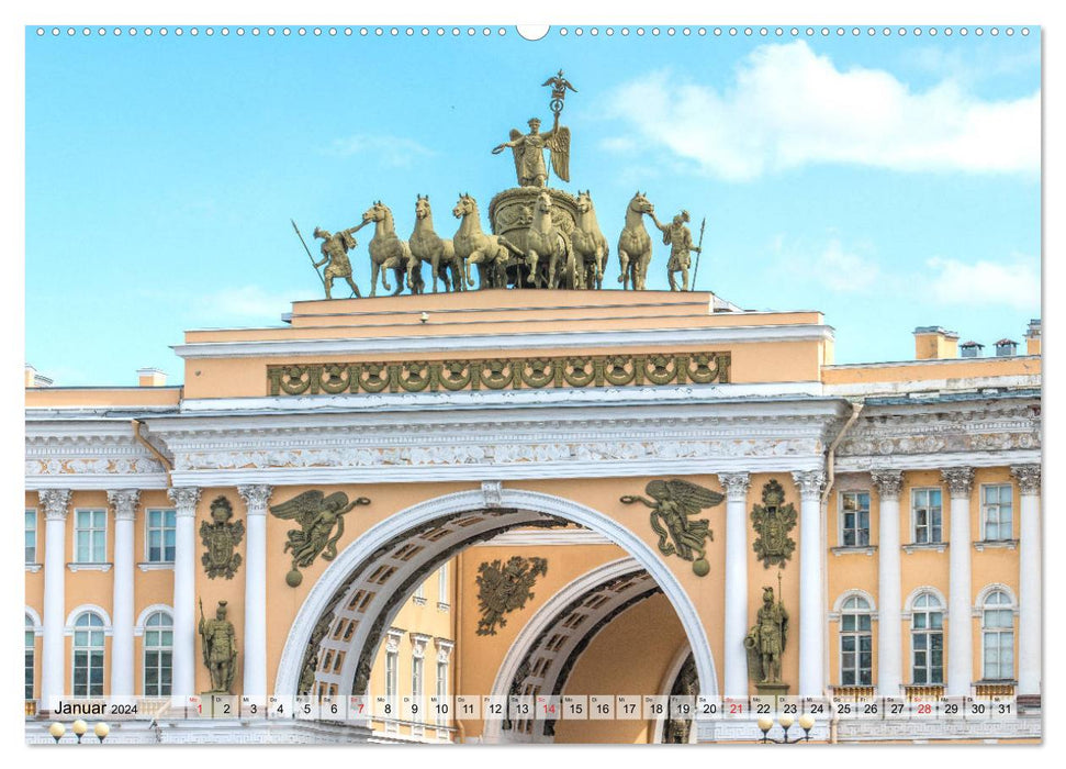 St. Petersburg - Historische Altstadt (CALVENDO Premium Wandkalender 2024)