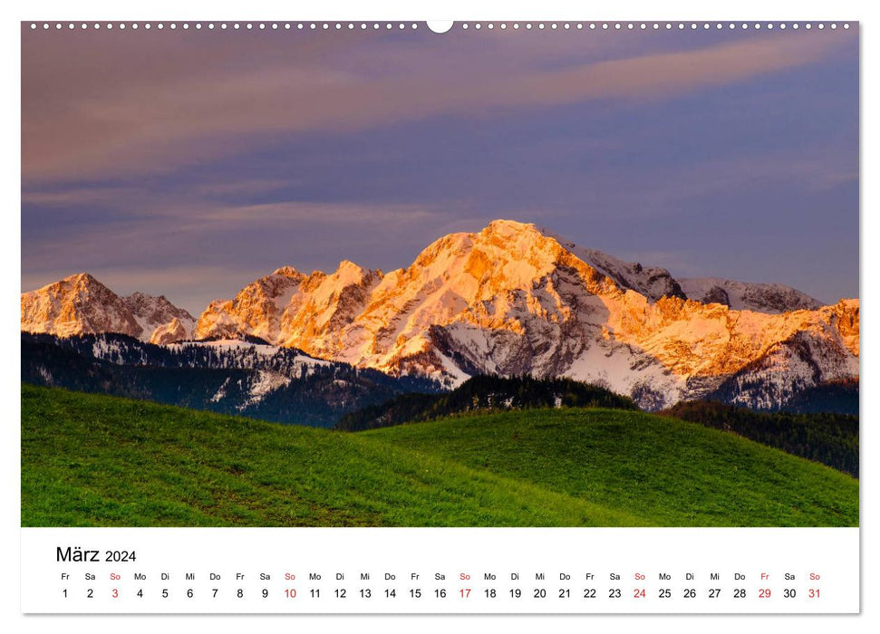 Berchtesgadener Berge im Licht (CALVENDO Wandkalender 2024)