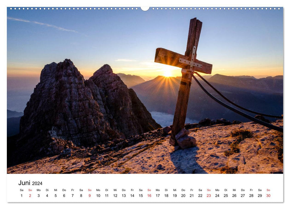 Berchtesgaden mountains in light (CALVENDO wall calendar 2024) 