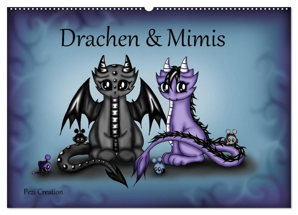 Drachen & Mimis (CALVENDO Wandkalender 2024)