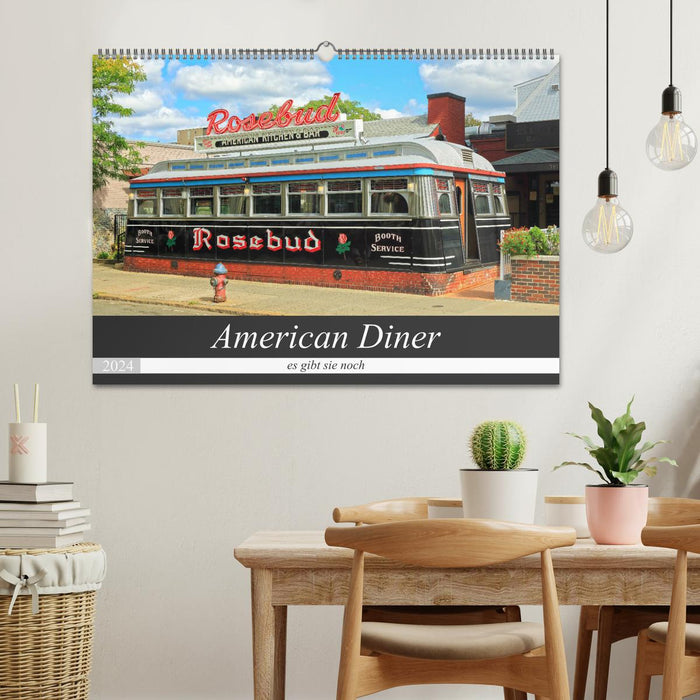 American Diner - es gibt sie noch (CALVENDO Wandkalender 2024)