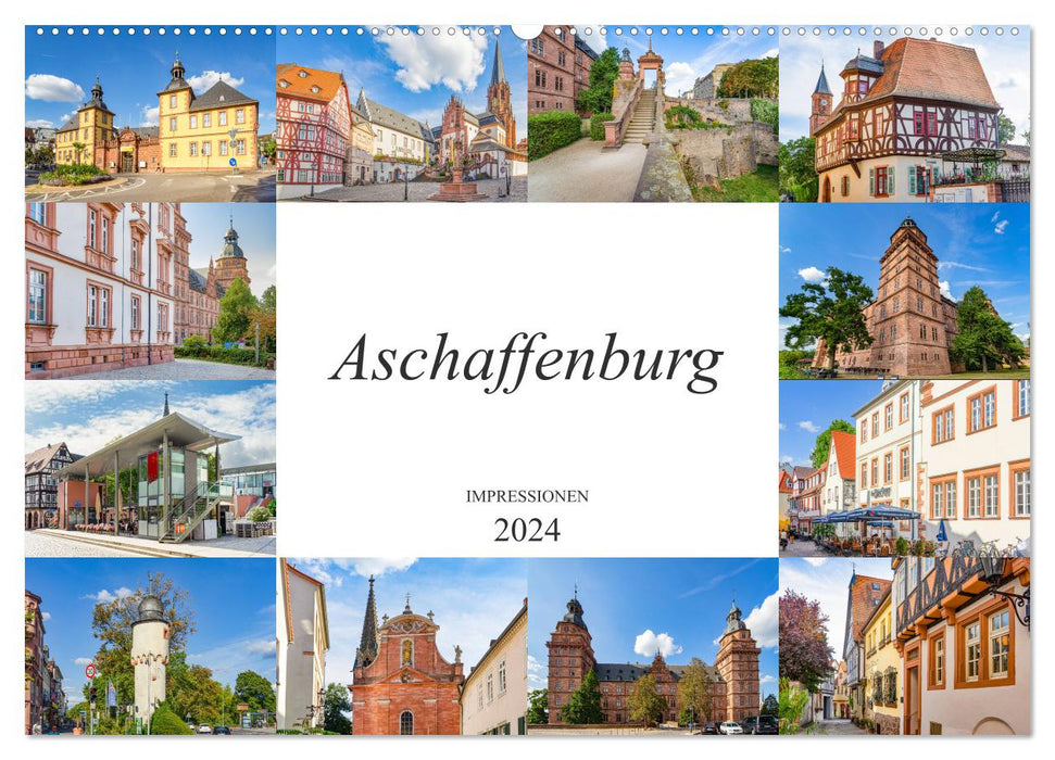 Aschaffenburg Impressionen (CALVENDO Wandkalender 2024)