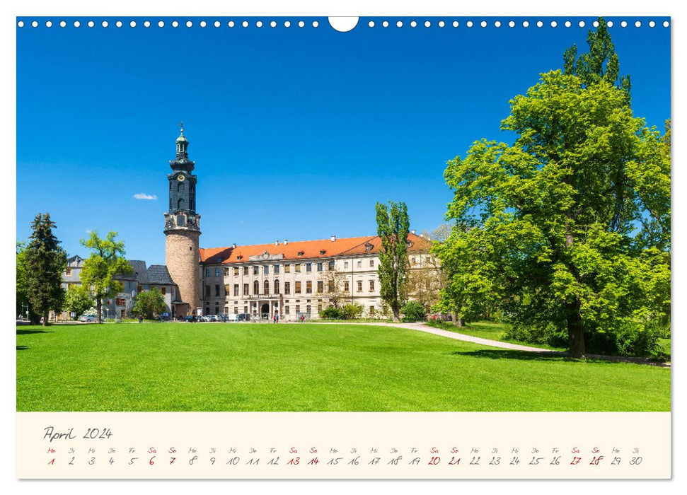Weimar Die europäische Kulturstadt (CALVENDO Wandkalender 2024)