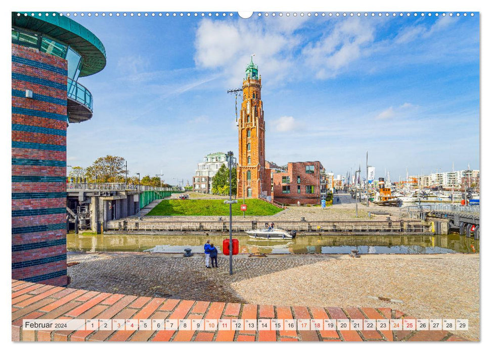 Bremerhaven Stadtansichten (CALVENDO Wandkalender 2024)