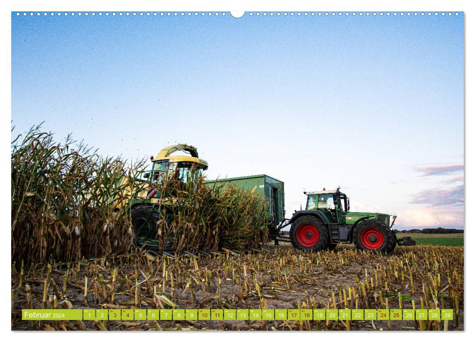 Landwirtschaft - Maisernte (CALVENDO Wandkalender 2024)