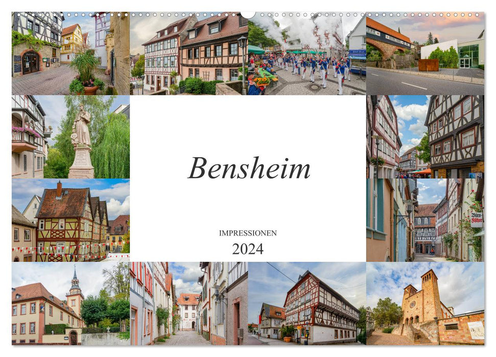 Bensheim Impressionen (CALVENDO Wandkalender 2024)