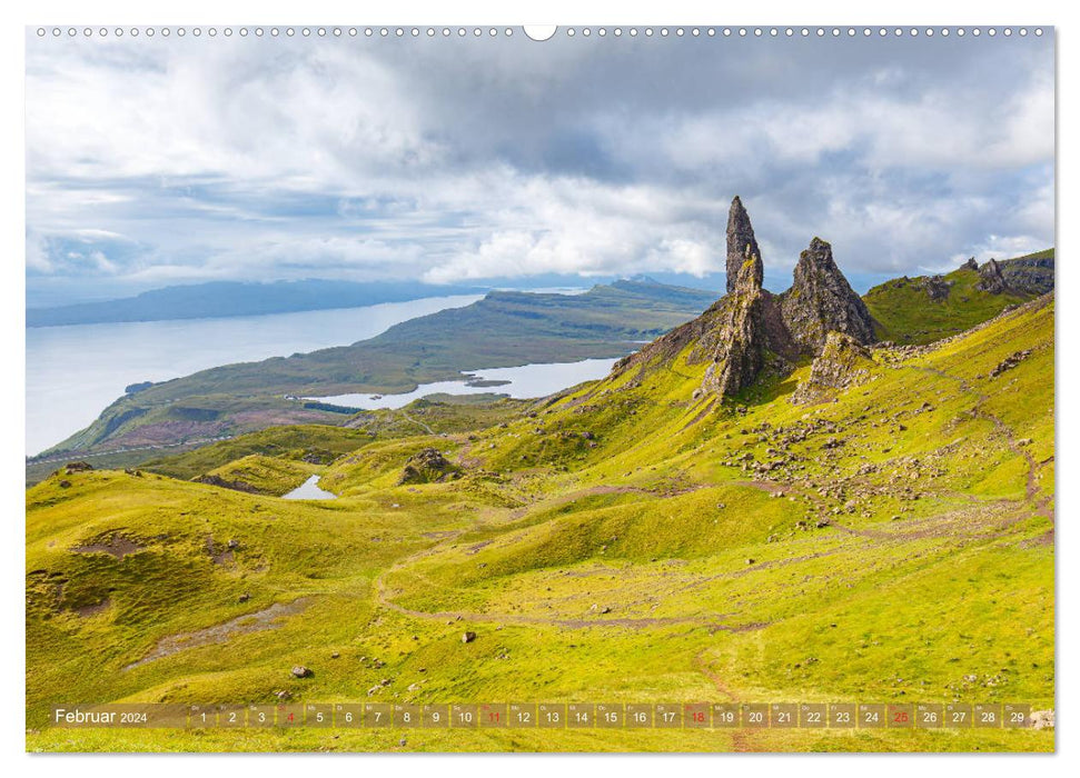 Von den Highlands zu den Hebriden (CALVENDO Wandkalender 2024)
