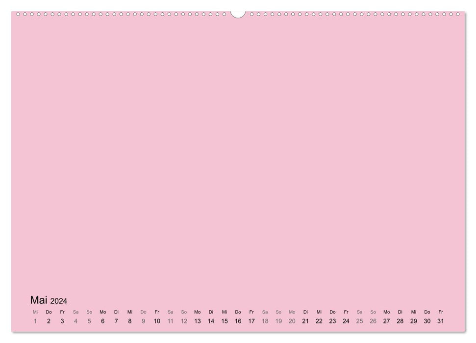 DIY Bastel-Kalender -Warme Pastell Farben- Zum Selbstgestalten (CALVENDO Premium Wandkalender 2024)