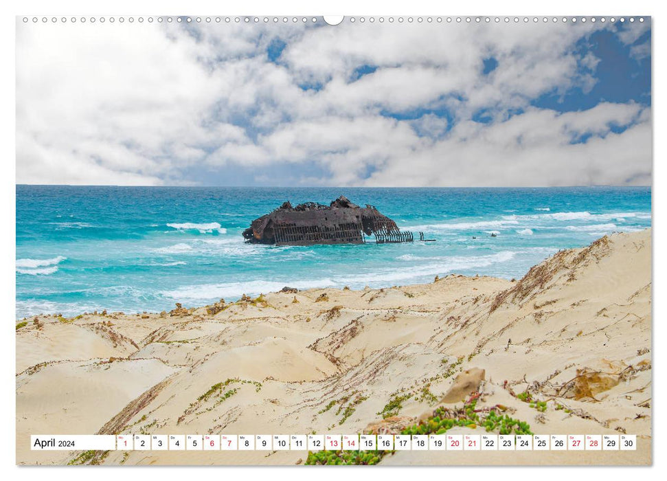 Boa Vista - die drittgrößte Kapverdische Insel (CALVENDO Premium Wandkalender 2024)