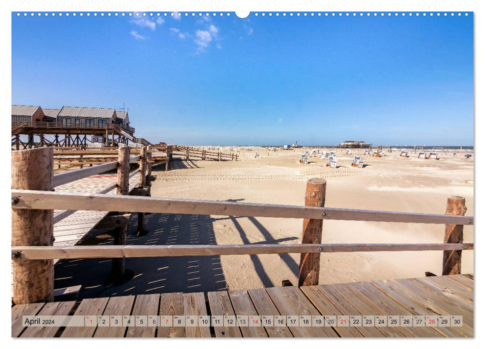 St. Peter Ording - Atemberaubende Momente (CALVENDO Premium Wandkalender 2024)