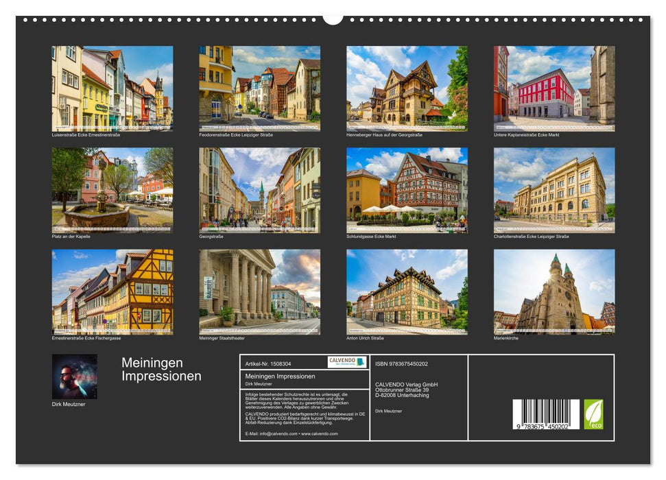 Meiningen Impressionen (CALVENDO Premium Wandkalender 2024)