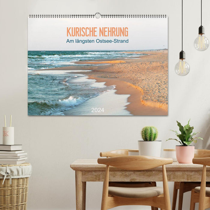 Kurische Nehrung: am längsten Ostsee-Strand (CALVENDO Wandkalender 2024)