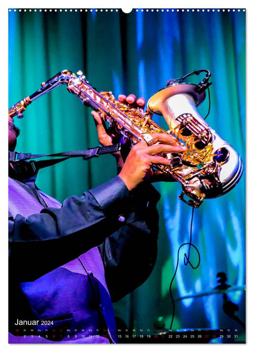 Saxophon live (CALVENDO Wandkalender 2024)