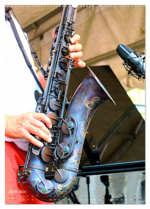 Saxophon live (CALVENDO Wandkalender 2024)