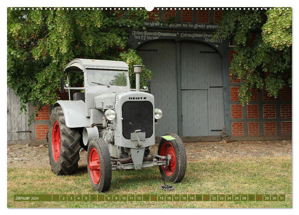 Traktoren - Altgediente Veteranen (CALVENDO Wandkalender 2024)