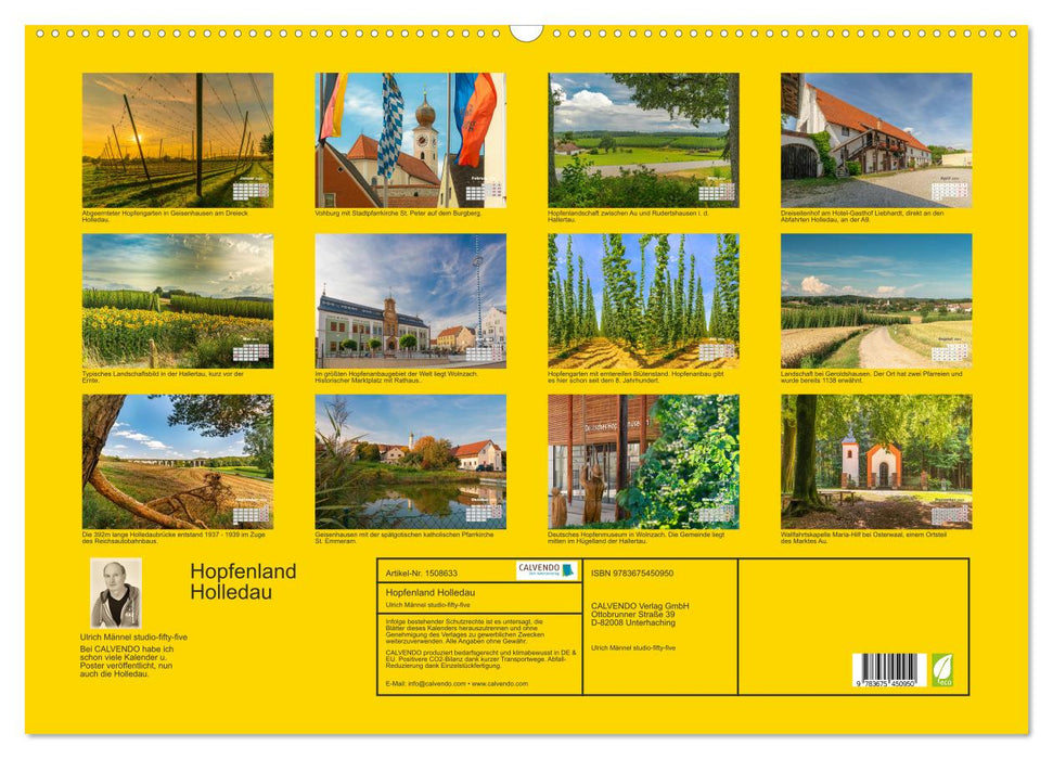 Hopfenland Holledau (CALVENDO Wandkalender 2024)