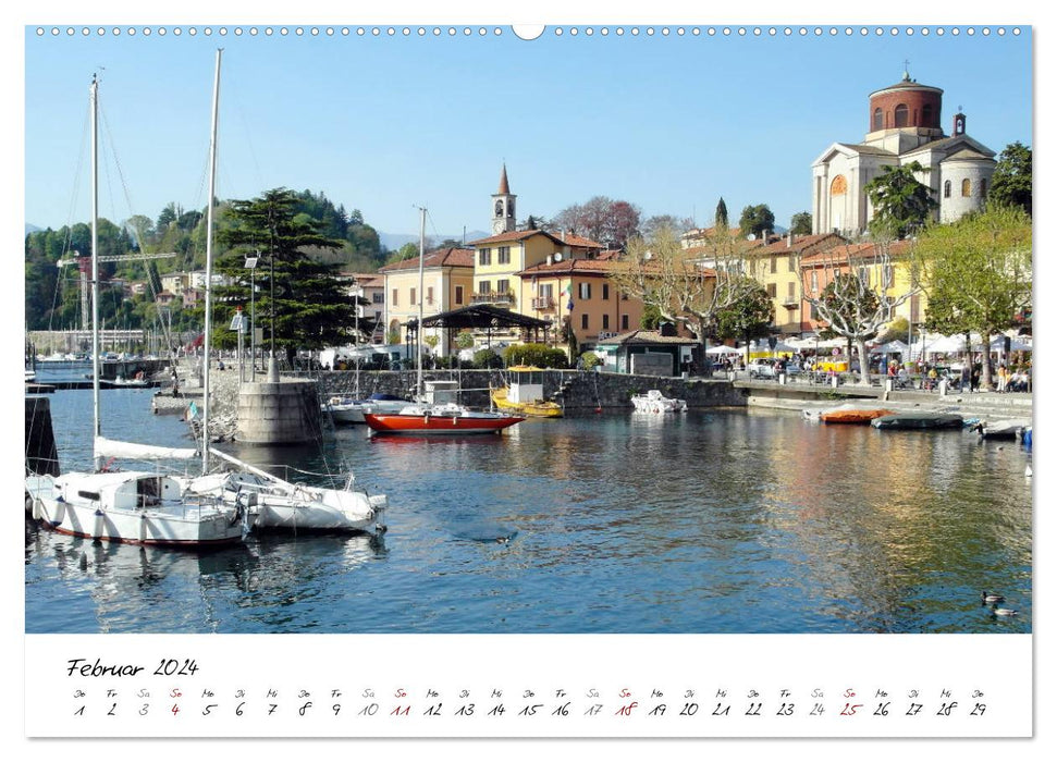 Motifs around Lake Maggiore (CALVENDO Premium Wall Calendar 2024) 