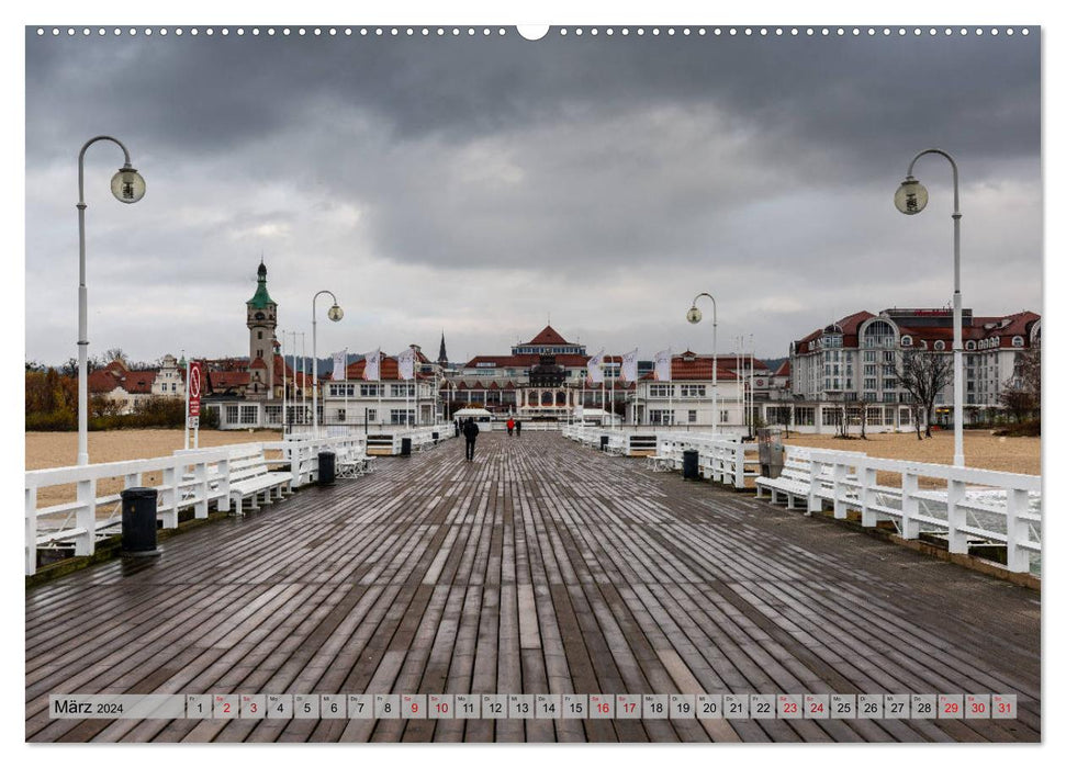 Tricity - Gdansk, Gdynia, Sopot (CALVENDO Premium Wall Calendar 2024) 