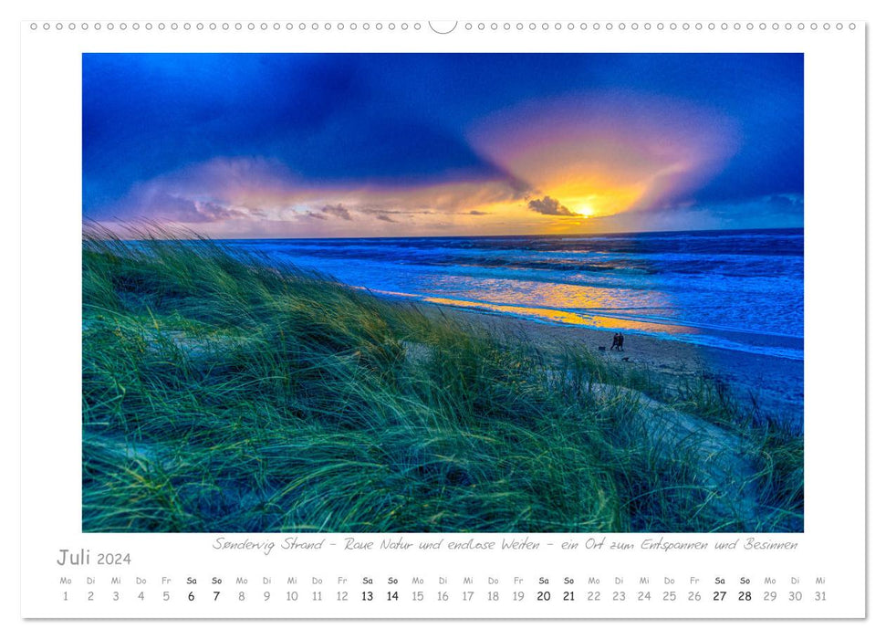 Longing for West Jutland (CALVENDO Premium Wall Calendar 2024) 