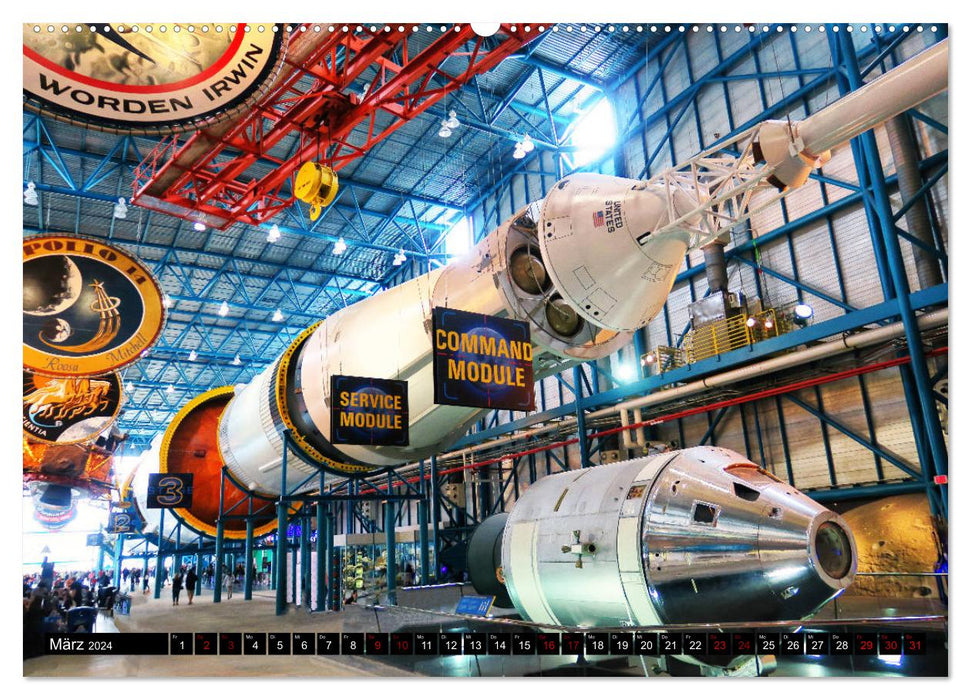 Kennedy Space Center (CALVENDO Premium Wall Calendar 2024) 