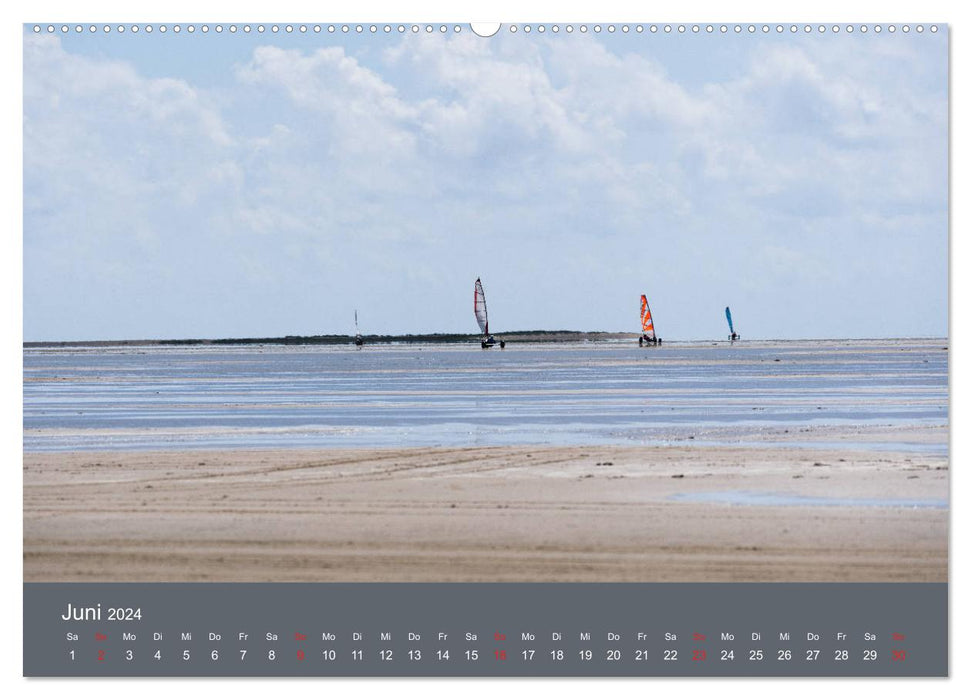 Römö - Wasser, Wind und endloser Strand (CALVENDO Wandkalender 2024)
