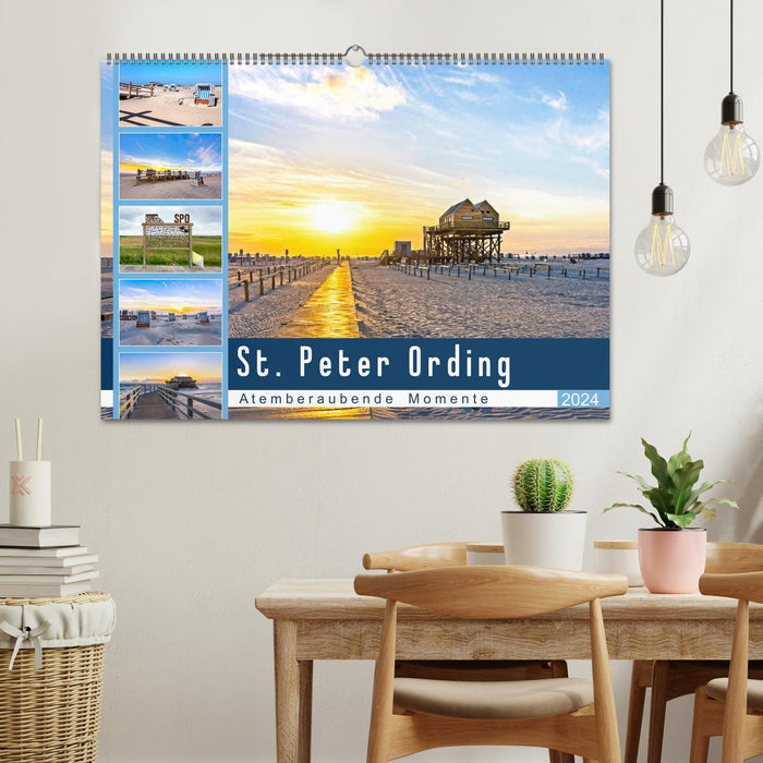 St. Peter Ording - Moments à couper le souffle (calendrier mural CALVENDO 2024) 