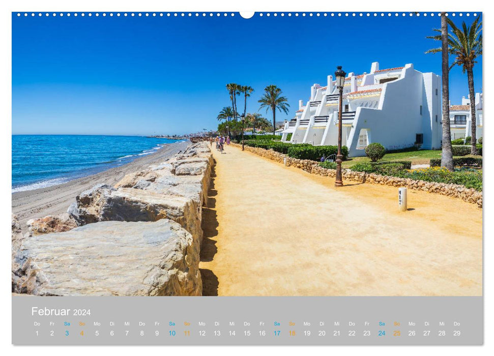 Marbella - Andalusian Mediterranean coast (CALVENDO wall calendar 2024) 