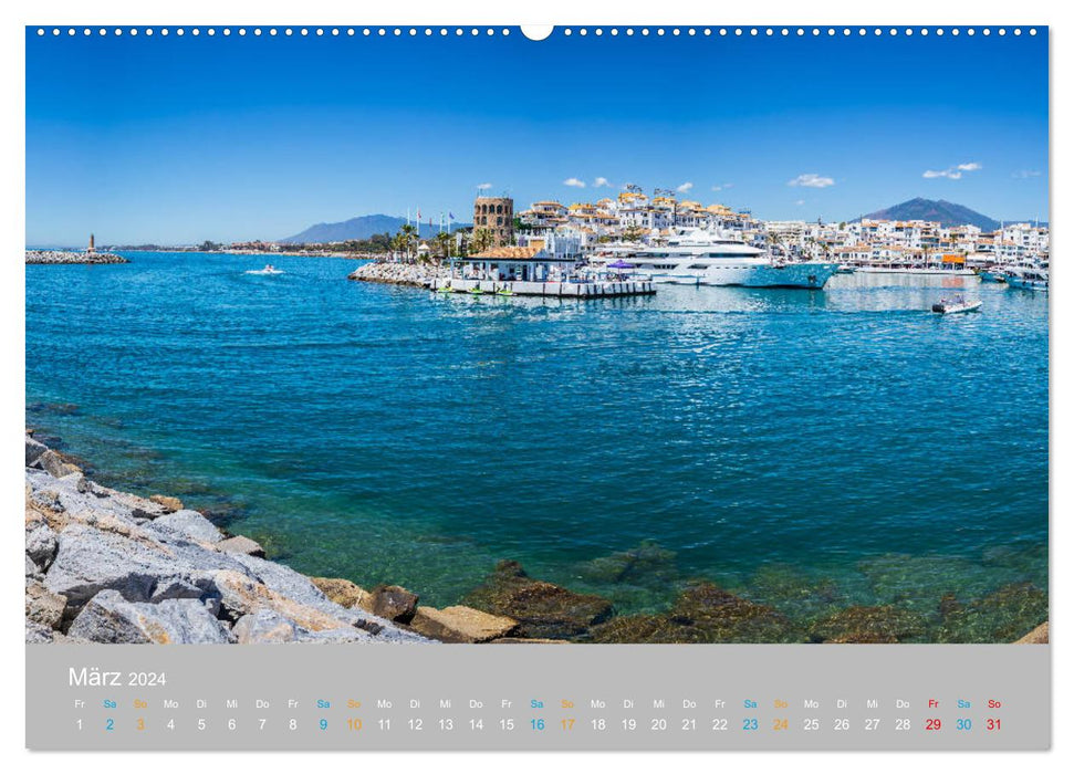 Marbella - andalusische Mittelmeerküste (CALVENDO Wandkalender 2024)